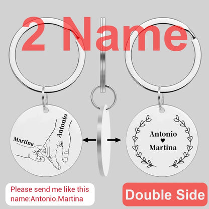 Custom Name Family Keychain