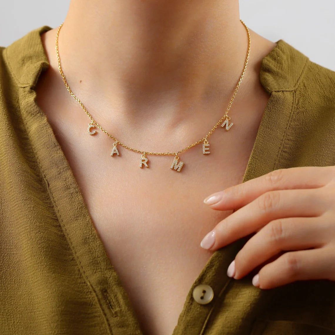 Personalized Initial Letter Necklace