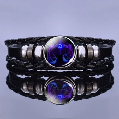 Zodiac Sign Constellation Charm Bracelet