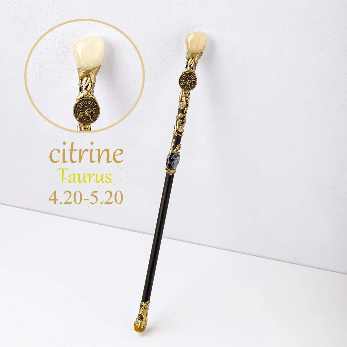1PC Zodiac Constellation Crystal Scepter Magic Fairy Stick