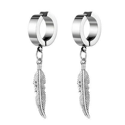 Bold Cross Clip Earrings