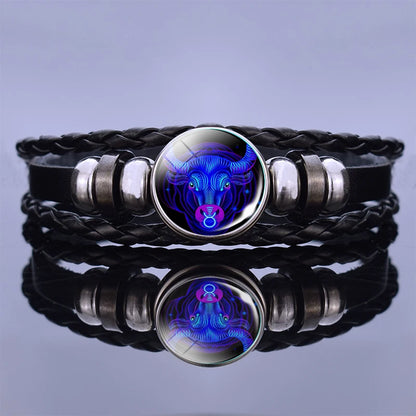 Zodiac Sign Constellation Charm Bracelet