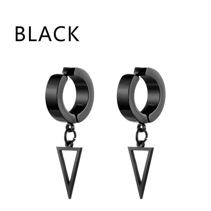 Bold Cross Clip Earrings