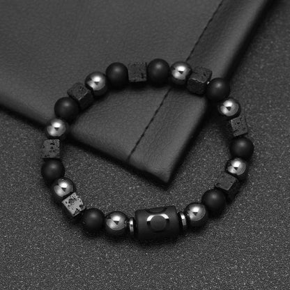 Natural Stone Zodiac Sign Bracelet