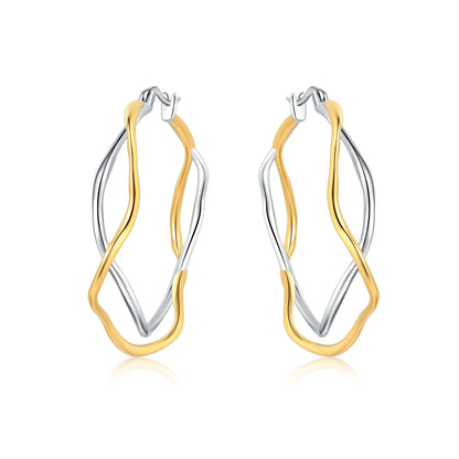 Elegant Sterling Silver Hoops