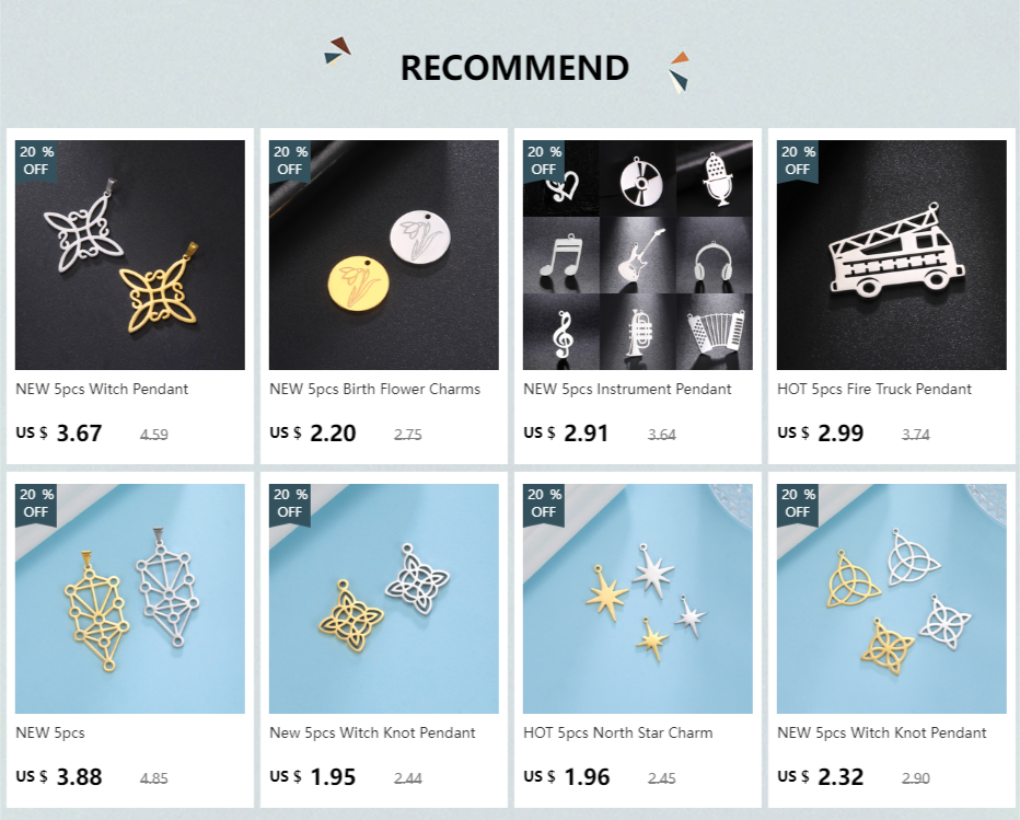 Zodiac Sign Stainless Steel Charm Pendant