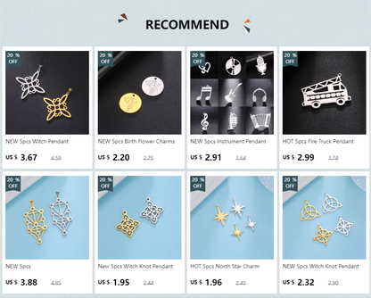 Zodiac Sign Stainless Steel Charm Pendant