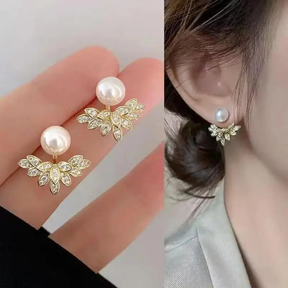 Korean Crystal Heart Earrings
