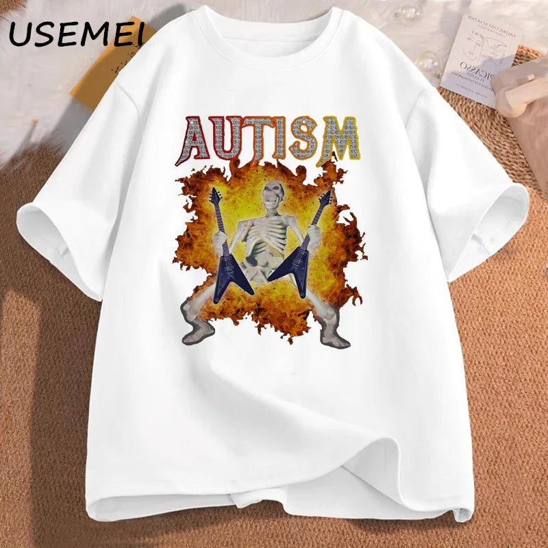 Autism Skeleton Meme Tee