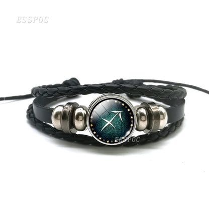 Zodiac Sign Constellation Charm Bracelet