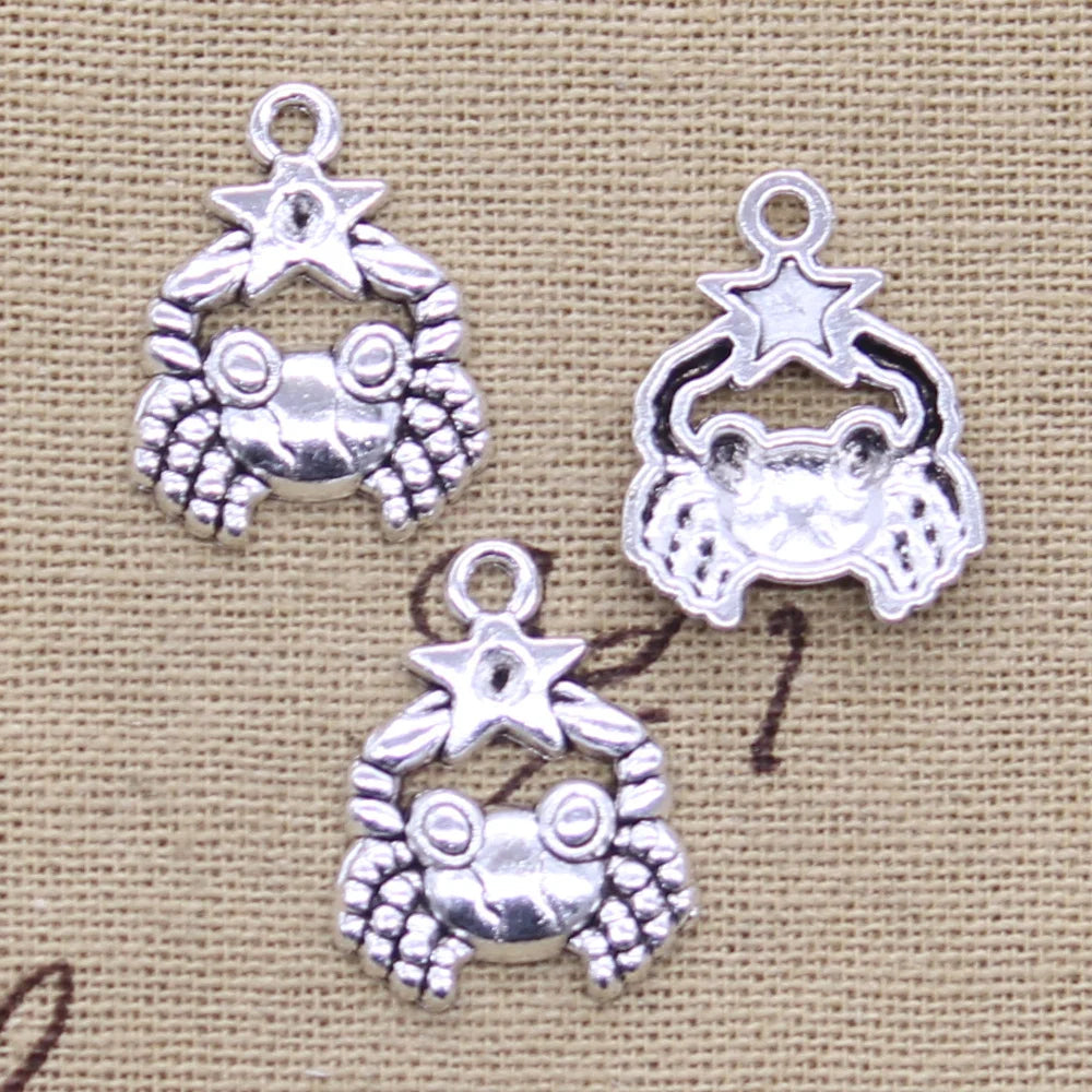 Zodiac Charm DIY Antique Pendant