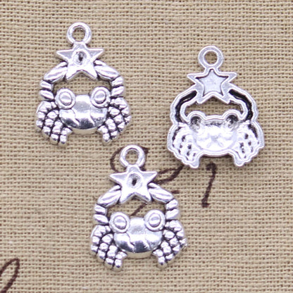 Zodiac Charm DIY Antique Pendant