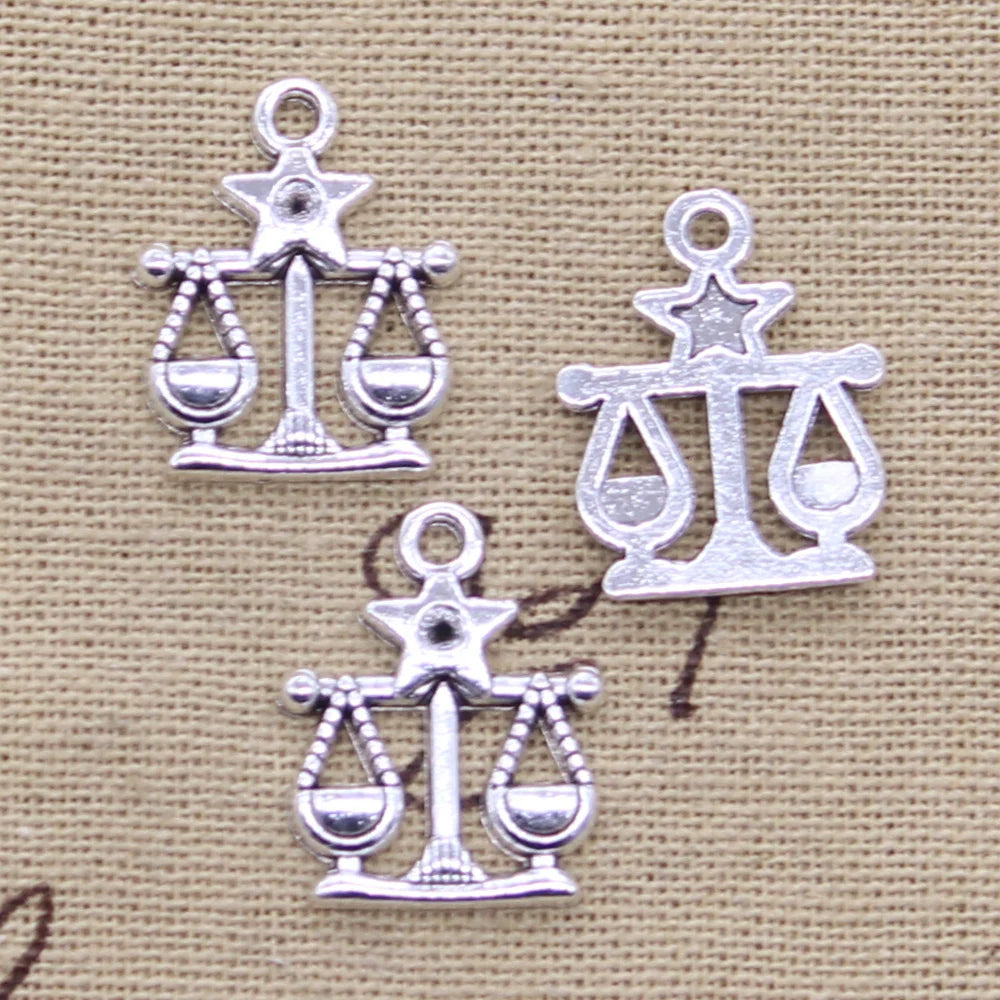 Zodiac Charm DIY Antique Pendant