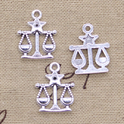 Zodiac Charm DIY Antique Pendant