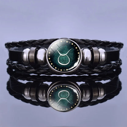 Zodiac Sign Constellation Charm Bracelet