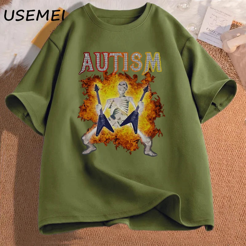 Autism Skeleton Meme Tee