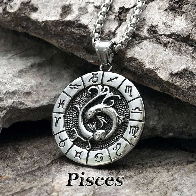 Constellation Zodiac Sign Pendant Necklace