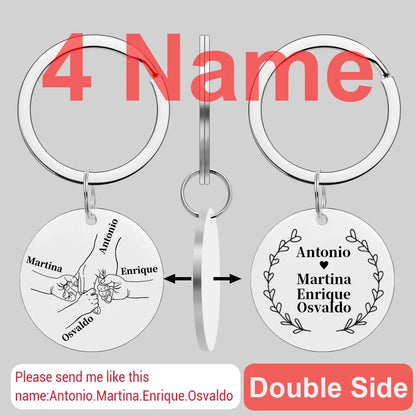 Custom Name Family Keychain