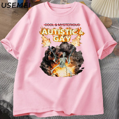 Autistic & Gay Skeleton Tee