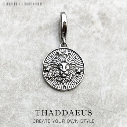 925 Sterling Silver Zodiac Sign Vintage Charm Pendant