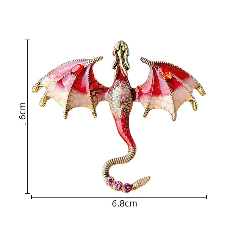 Enchanted Dragon Brooch Pin