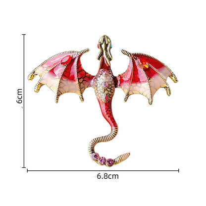 Enchanted Dragon Brooch Pin