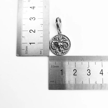 925 Sterling Silver Zodiac Sign Vintage Charm Pendant