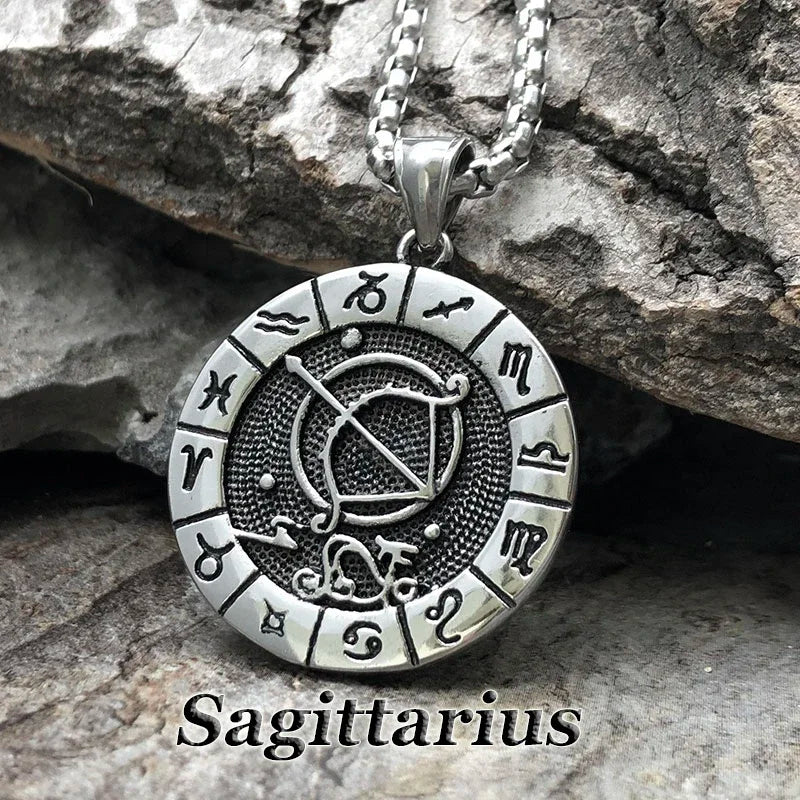 Constellation Zodiac Sign Pendant Necklace