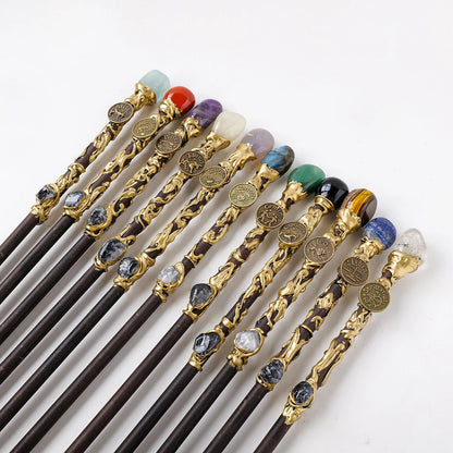 1PC Zodiac Constellation Crystal Scepter Magic Fairy Stick
