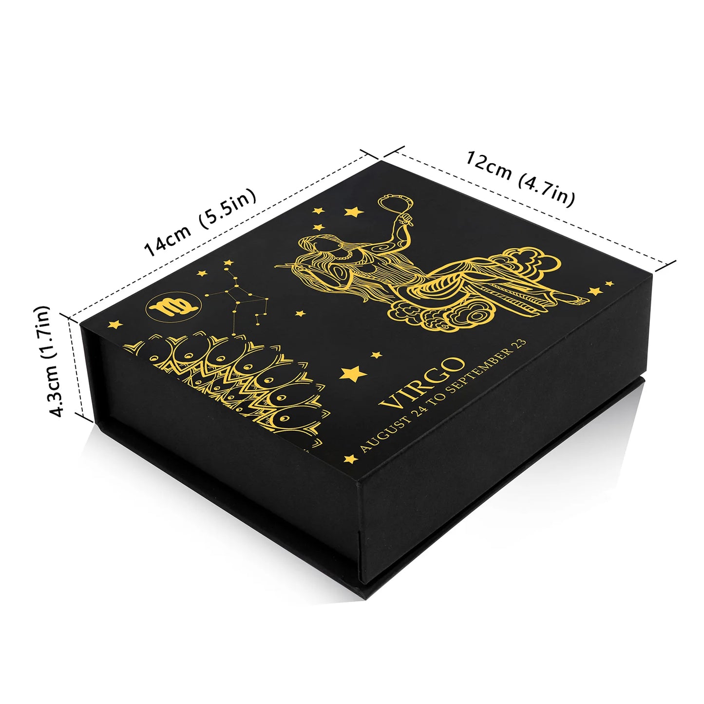 Constellation Zodiac Sign Gift Box - Lapis Lazuli Amethysts Rope Bracelet With Raw Stone