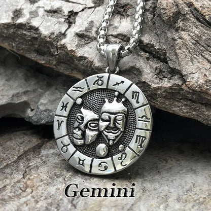Constellation Zodiac Sign Pendant Necklace