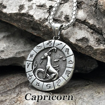 Constellation Zodiac Sign Pendant Necklace