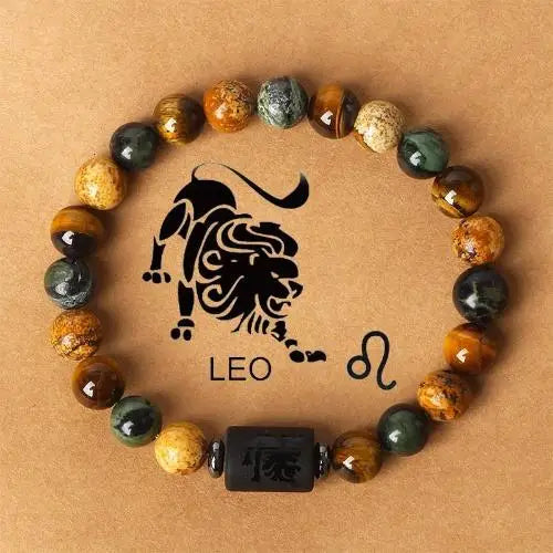 Zodiac Sign Constellation Beaded Charm Bracelet
