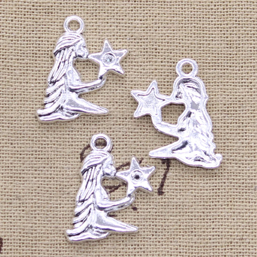 Zodiac Charm DIY Antique Pendant