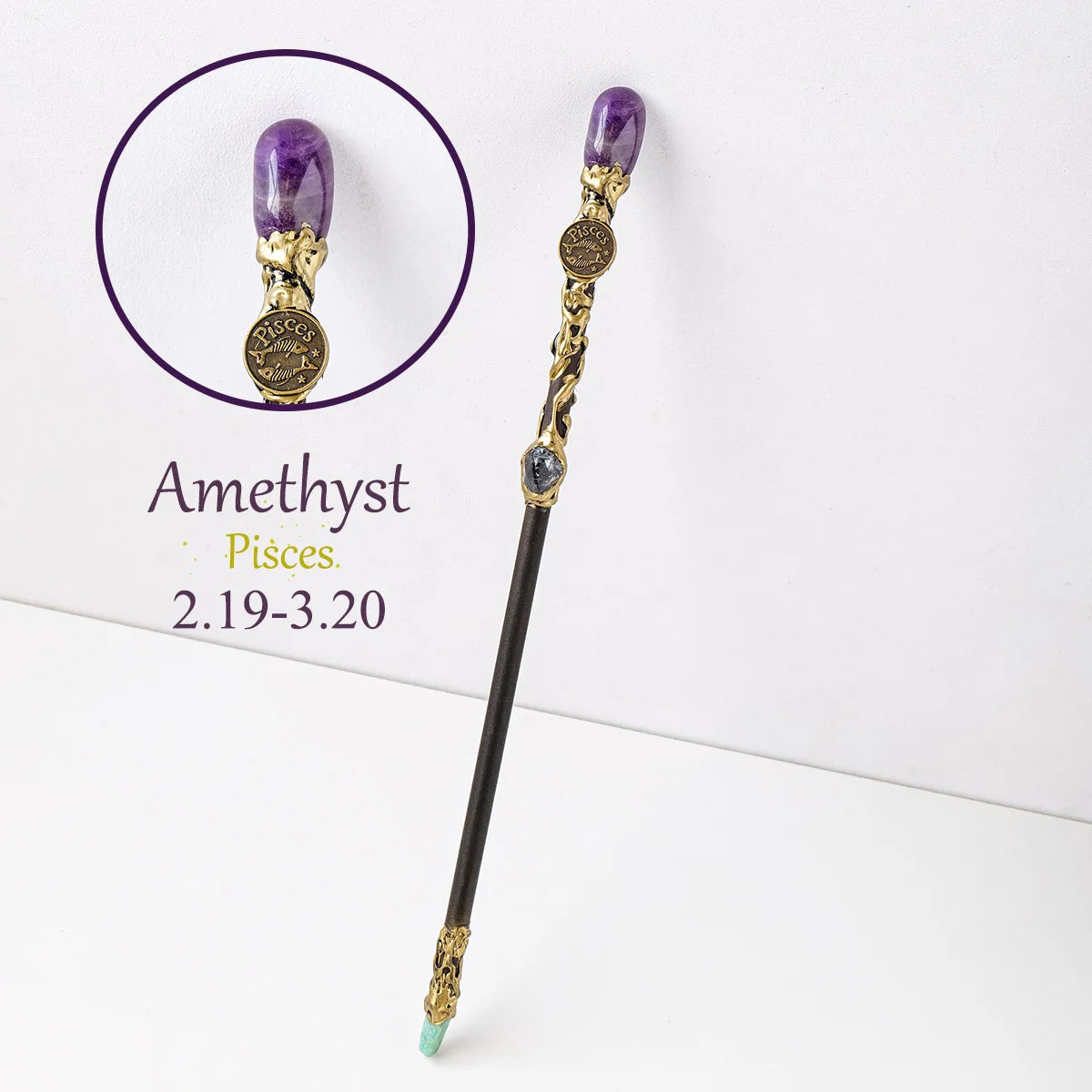 1PC Zodiac Constellation Crystal Scepter Magic Fairy Stick