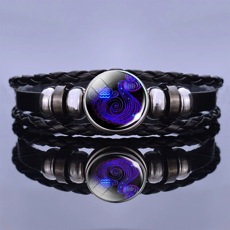 Zodiac Sign Constellation Charm Bracelet