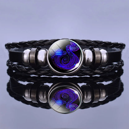 Zodiac Sign Constellation Charm Bracelet