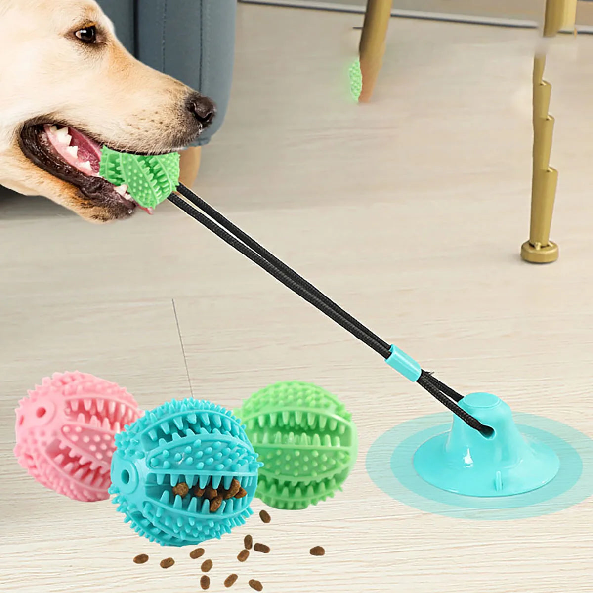 Tug & Chew Suction Toy