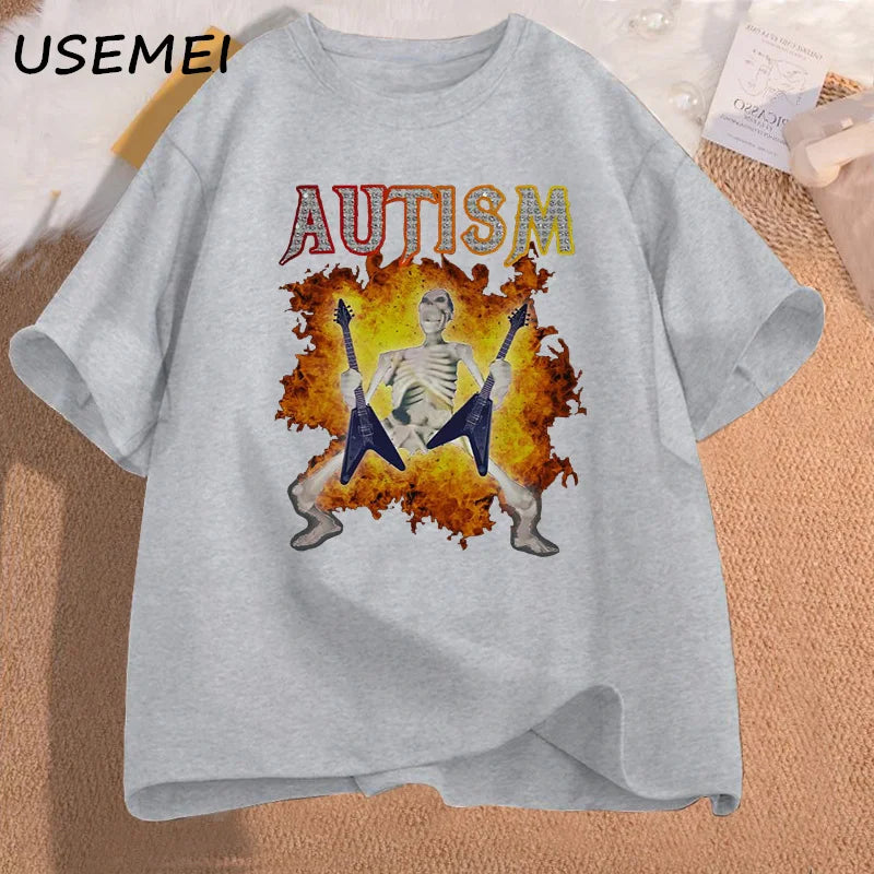Autism Skeleton Meme Tee