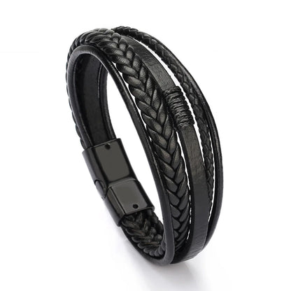 Men’s Braided Leather Bracelet