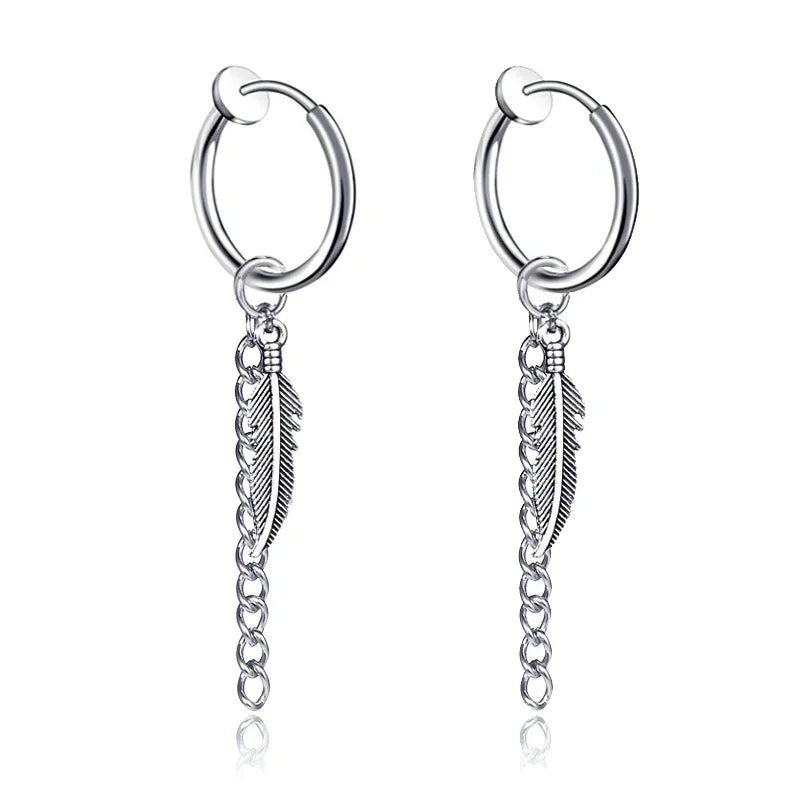 Bold Cross Clip Earrings