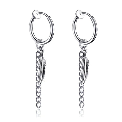 Bold Cross Clip Earrings
