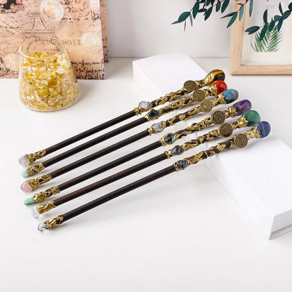 1PC Zodiac Constellation Crystal Scepter Magic Fairy Stick