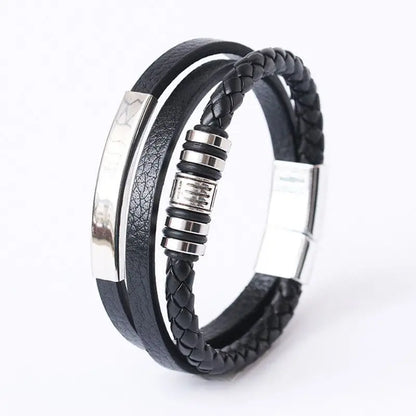 Men’s Braided Leather Bracelet