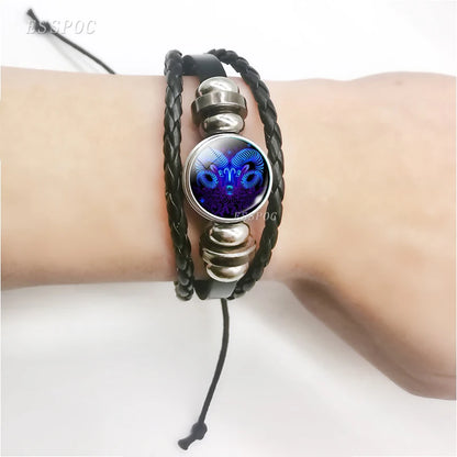 Zodiac Sign Constellation Charm Bracelet