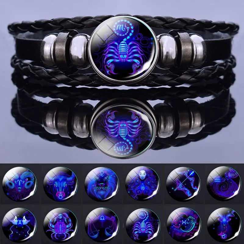 Zodiac Sign Constellation Charm Bracelet