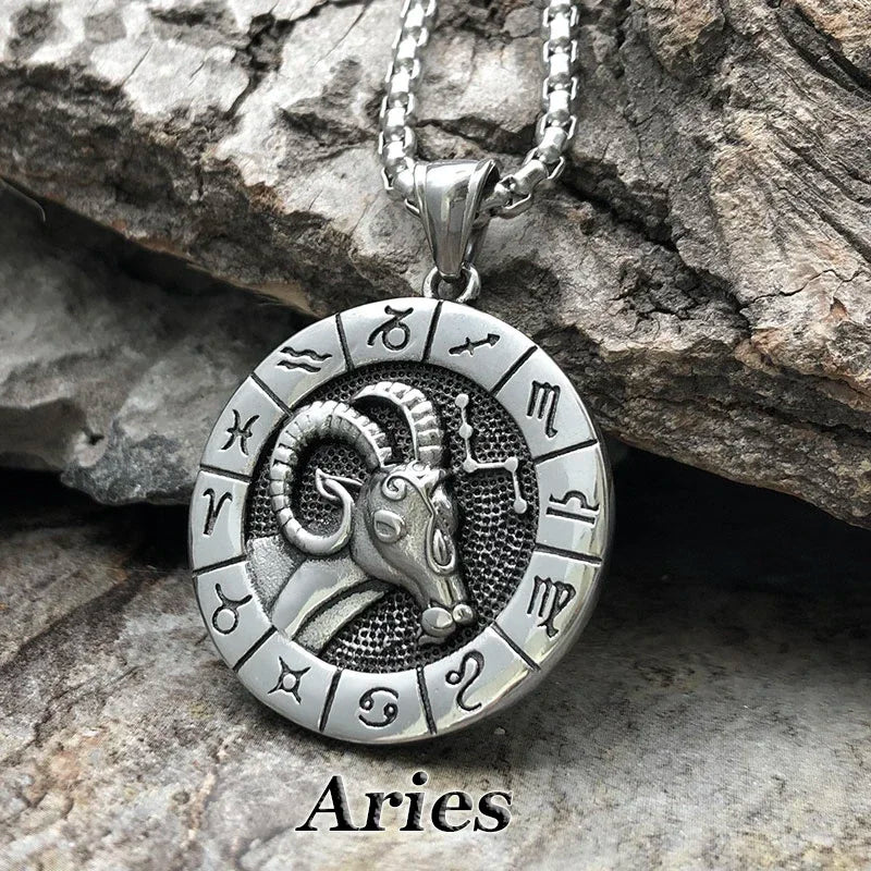 Constellation Zodiac Sign Pendant Necklace