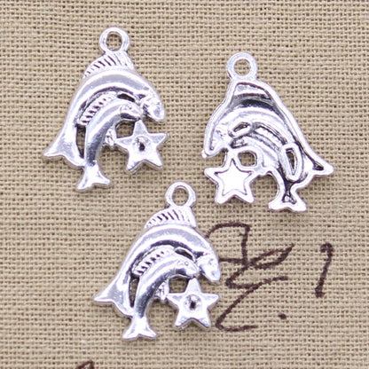 Zodiac Charm DIY Antique Pendant