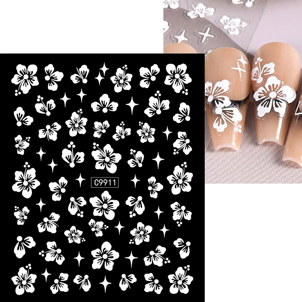 Zodiac Constellation 3D Bronzing Nail Stickers