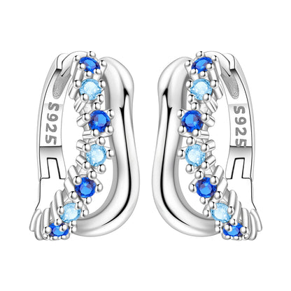 Elegant Sterling Silver Hoops